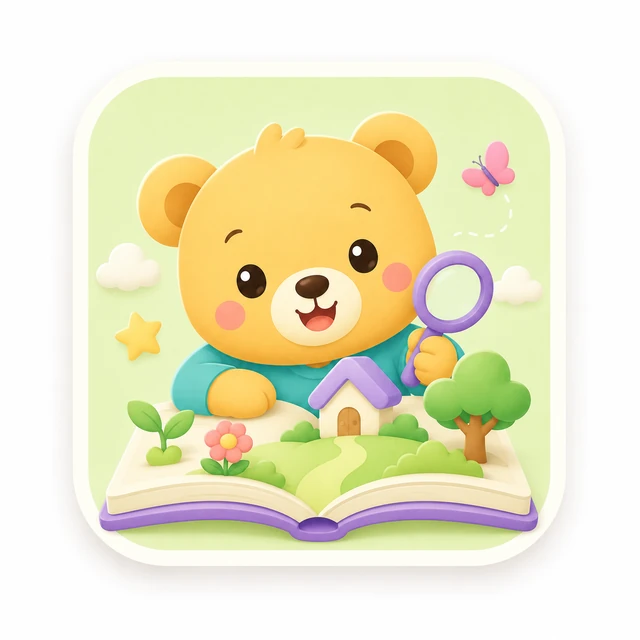 Ilustración de aprendizaje y exploración en el Preescolar Sonrisas Infantiles