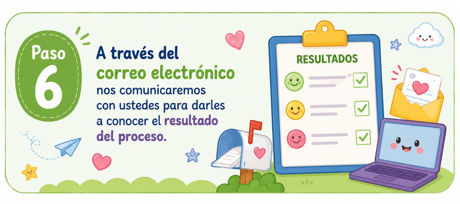 Paso 6: Recibe el resultado por correo electrónico